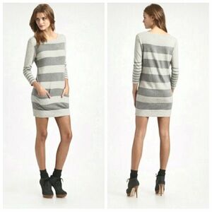 Rag & Bone Knit Cashmere Blend Striped Sweater Dress